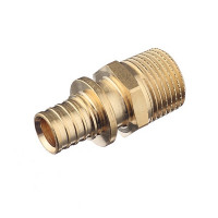 Соединитель прямой Stout (SFA-0001-001612) 16 мм х 1/2 НР(ш) латунный