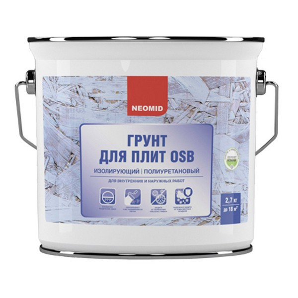 Грунт для плит OSB Neomid изолирующий полиуретановый 2,7 кг