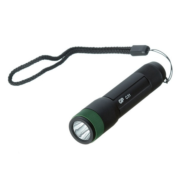 Фонарь ручной GP Batteries C31BE (GP C31BE-2CRFB1) светодиодный 1 LED на батарейках AA алюминий