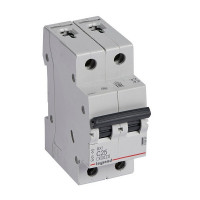 Автоматический выключатель Legrand RX3 (419699) 2P 25А тип C 4,5 кА 220 В на DIN-рейку