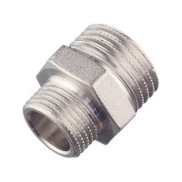 Ниппель переходной Stout (SFT-0004-001238) 1/2 НР(ш) х 3/8 НР(ш) латунный