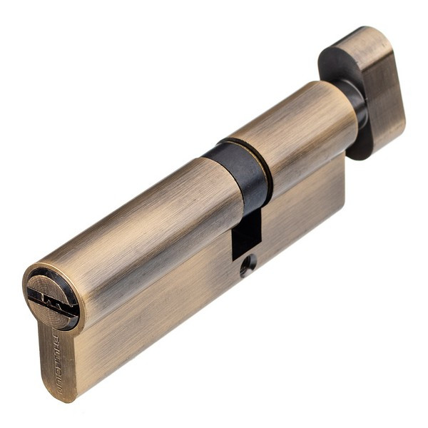 Цилиндр Palladium C BK AB 90 (35х55) мм ключ/вертушка античная бронза