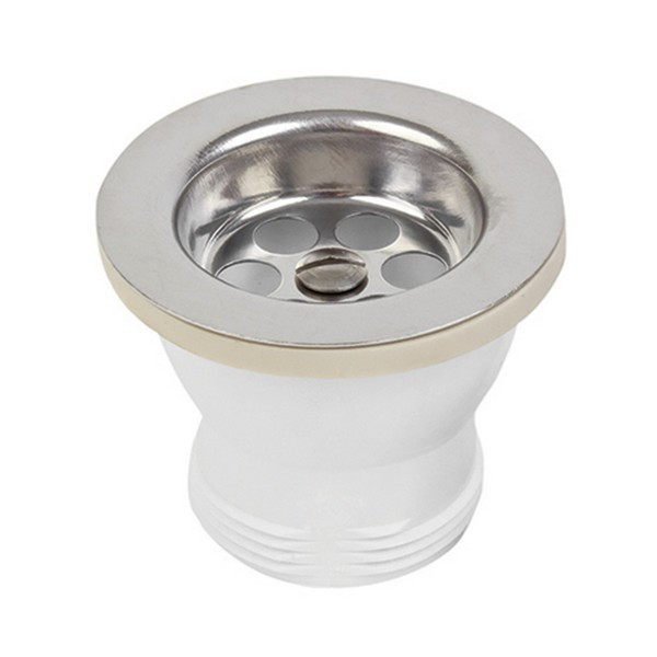 Выпуск для мойки WIRQUIN 30718054 1 1/2" с решеткой нержавеющая сталь D 70 мм