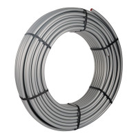 Труба из сшитого полиэтилена PE-Xc/Al/PE-Xc Stout (SPS-0001-002029) 20 х 2,9 мм стабильная PN10 серая (100 м)