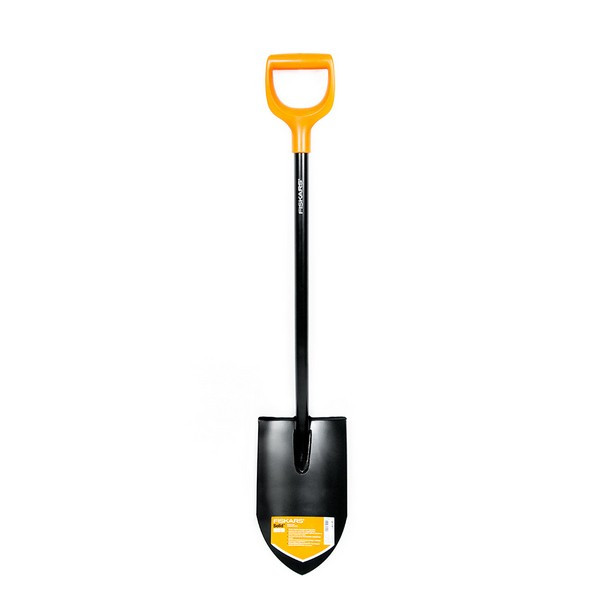 Лопата штыковая Fiskars SolidTM (1026684) для земляных работ с металлическим черенком 1110 мм