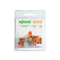 Клемма на 2 провода Wago 221-412 0,2-4 кв. мм без пасты (6 шт.)