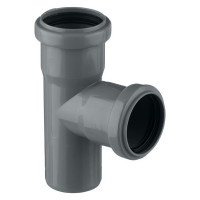 Тройник Pro Aqua Comfort d50 мм 87° пластиковый для внутренней канализации
