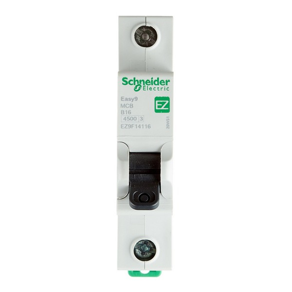 Автоматический выключатель Schneider Electric Easy9 (EZ9F14116) 1P 16А тип B 4,5 кА 220 В на DIN-рейку