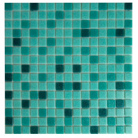 Мозаика Corsa Deco Sky голубой микс из стекломассы 327х327х4 мм матовая (10 шт.=1,069 кв.м)