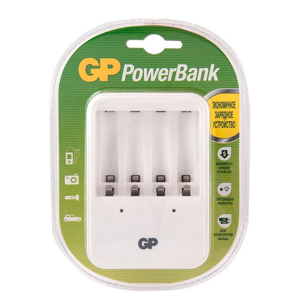 Зарядное устройство GP Batteries PB420 на 4 аккумулятора