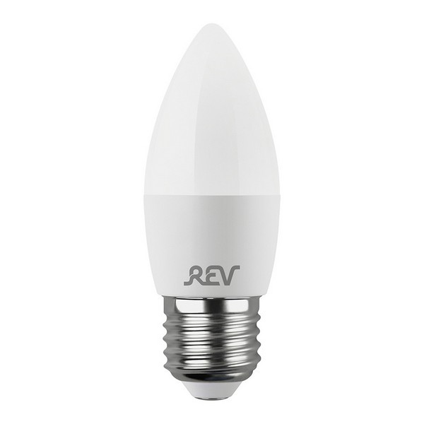 Лампа светодиодная REV 5 Вт E27 свеча С37 2700К теплый белый свет 180-240 В матовая
