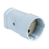 Розетка штепсельная Navigator NCA-SK01 (617169) прямая без заземления 10 А 220-250 В IP20 белая