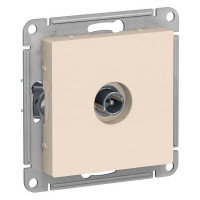 Розетка телевизионная Schneider Electric Atlas Design ATN000292 проходная скрытая установка бежевая