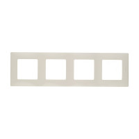 Рамка Legrand Etika 672514 четырехместная универсальная слоновая кость