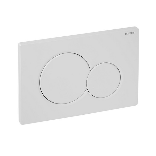 Клавиша смыва GEBERIT Sigma01 115.770.11.5 белая для инсталляций Платтенбау Sigma