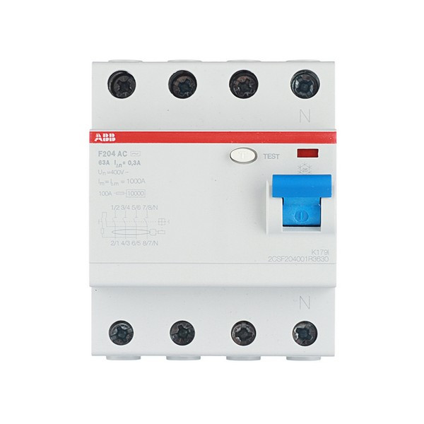 УЗО ABB F204 (2CSF204001R3630) 63А 300 мА 4P тип АС 10 кА