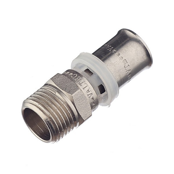 Соединитель прямой VALTEC (VTm.201.N.001604) 16(пресс) х 1/2 НР(ш)