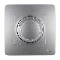 Диммер с рамкой Schneider Electric Blanca BLNSS040013 скрытая установка алюминий 50-400 Вт поворотно-нажимной