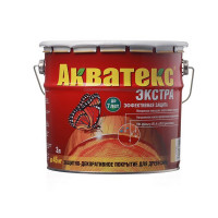 Антисептик Акватекс Экстра декоративный для дерева сосна 3 л