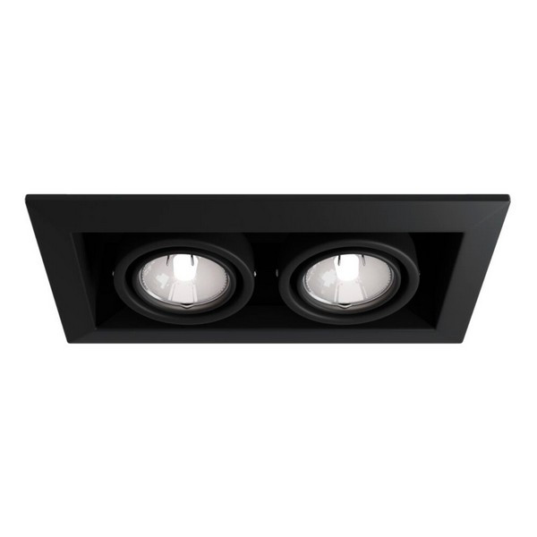 Светильник встраиваемый MAYTONI Metal Modern (DL008-2-02-B) GU10 78х245х126 мм 100 Вт 220 В матовый прямоугольный IP 20 черный