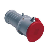 Розетка кабельная ABB 463C6 прямая переносная с заземлением 3P+N+E 3 фазы 63 А 400 В IP44 с крышкой