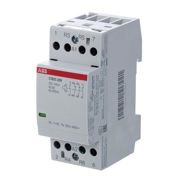 Контактор модульный ABB ESB (1SAE231111R0622) 220 В 25 А тип AC/DС 2НО+2НЗ
