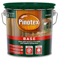 Антисептик Pinotex Base грунтовочный для дерева бесцветный 2,7 л
