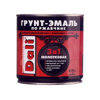 Грунт-эмаль по ржавчине Dali молотковая коричневая 3в1 глянцевая 0,75 л