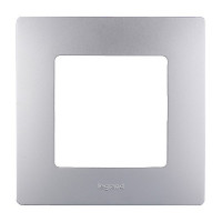Рамка Legrand Etika 672551 одноместная универсальная алюминий