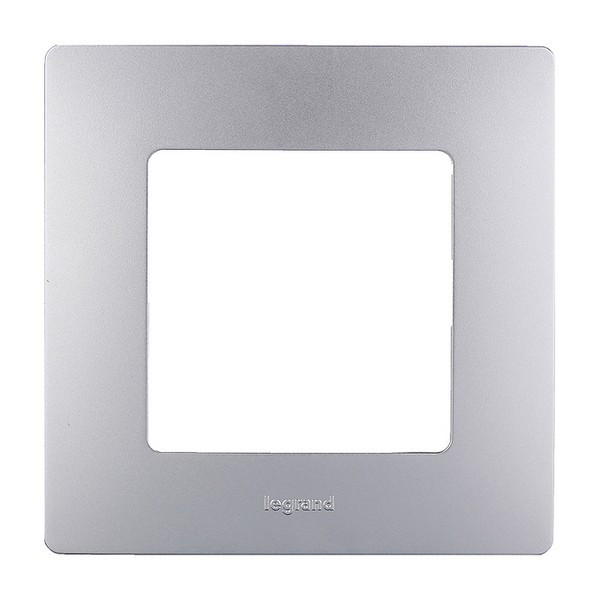 Рамка Legrand Etika 672551 одноместная универсальная алюминий