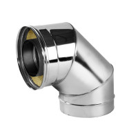Отвод Вулкан V50R 90° х d120х220 мм с изоляцией AISI 321/304
