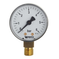 Манометр Watts (10007378) 1/4 НР(ш) радиальный 6 бар d50 мм