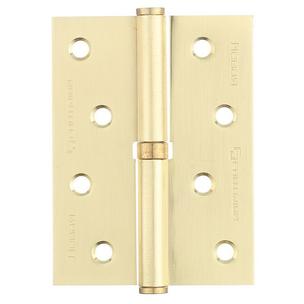 Петля Palladium N 613-S-4 SB левая разъемная 100х75 мм матовая латунь