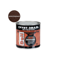 Грунт-эмаль по ржавчине Dali молотковая шоколадная 3в1 0,75 л