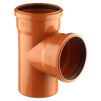 Тройник Pro Aqua Terra d160 мм 87° пластиковый для наружной канализации