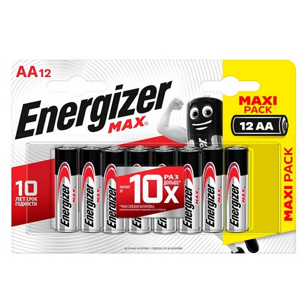 Батарейка Energizer Max Plus AAA мизинчиковая LR03 1,5 В (12 шт.)