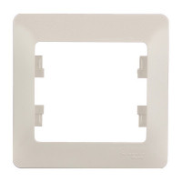 Рамка Schneider Electric Glossa GSL000201 oдноместная универсальная бежевая