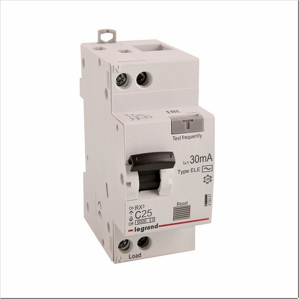 Автомат дифференциальный Legrand RX3 (419401) 25А 30 мА 1P+N тип АС 4,5 кА
