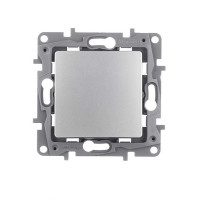 Переключатель Legrand Etika 672405 одноклавишный на 2 направления скрытая установка алюминий