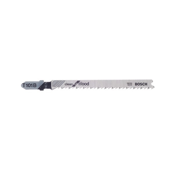 Пилки для лобзика Bosch T101B (2608630030) по дереву L74 мм прямой рез (5 шт.)