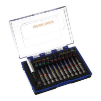 Набор бит Практика (779-004) PH/ PZ/ SL / TORX/ HEX/ Tri-Wing 25/50 мм с адаптером (35 шт.)