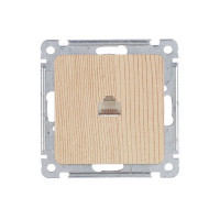 Розетка компьютерная HEGEL Master РСК-400-02 скрытая установка сосна один модуль RJ45