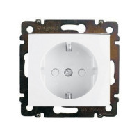 Розетка Legrand Valena 694269 скрытая установка белая с заземлением со шторками