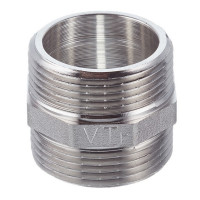 Ниппель VALTEC (VTr.582.N.0007) 1 1/4 НР(ш) х 1 1/4 НР(ш) латунный