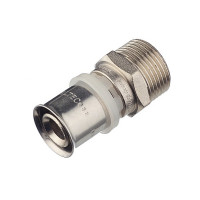 Соединитель прямой VALTEC (VTm.201.N.002005) 20(пресс) х 3/4 НР(ш)