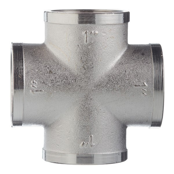 Крестовина VALTEC (VTr.760.N.0006) 1 ВР(г) х 1 ВР(г) х 1 ВР(г) х 1 ВР(г) латунная