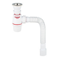 Сифон для мойки WIRQUIN NEO Air System 30987083 1 1/2"х40 мм система воздушный клапан с выпуском D 70 мм и гибким соединением 40/50
