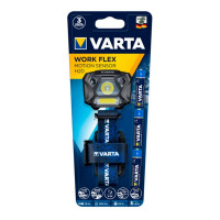 Фонарь налобный VARTA MotionSensor H20 WORK FLEX (18648101421) светодиодный 2 LED 4,8/3 Вт на батарейках AAA ABS-пластик с датчиком движения