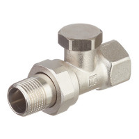Клапан (вентиль) запорный прямой Oventrop Combi 2 (1091162) 1/2 НР(ш) х 1/2 ВР(г) для радиатора