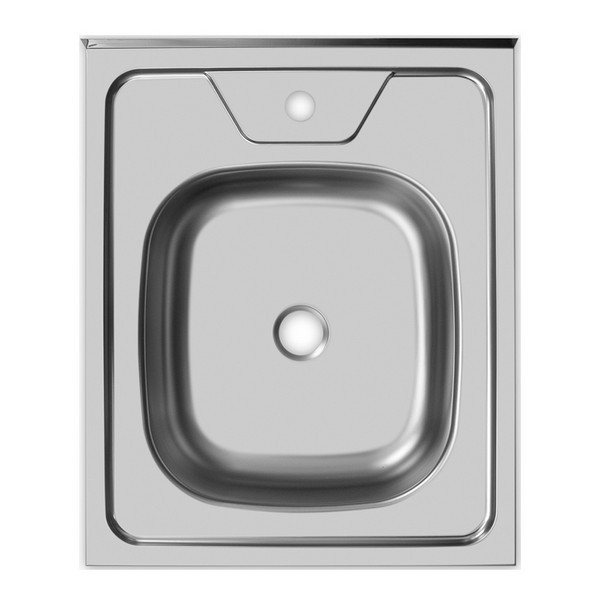Мойка для кухни UKINOX Nord 500х600х130 мм накладная прямоугольная без крыла сталь